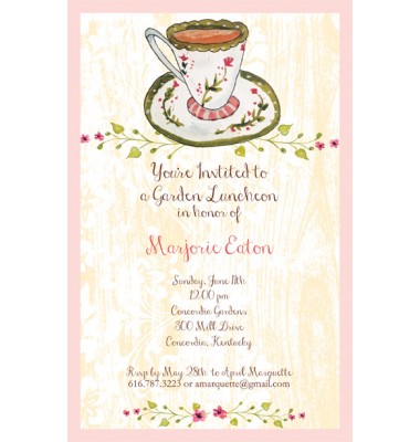 Tea Party Invitation, Bella Ink